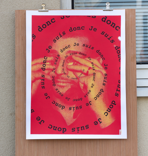 Image de produit pour affiche 50x65cm "je suis donc je suis" , par Nabil - Lartizen