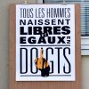 Tous les hommes naissent libres et égaux en doigts preview