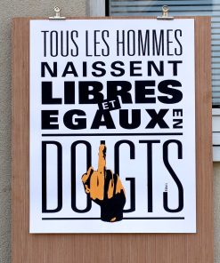 Tous les hommes naissent libres et égaux en doigts preview